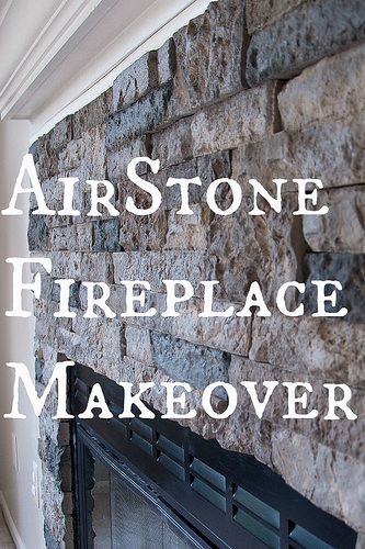 AirStone Fireplace Makeover. Done and done! Loved using the AirStone, so easy! Would definitely use it again. Airstone Fireplace, Stone Fireplace Makeover, Fireplace Redo, Fireplace Update, Fireplace Remodel, Diy Fireplace, Home Fireplace, Fireplace Makeover, Living Room Remodel