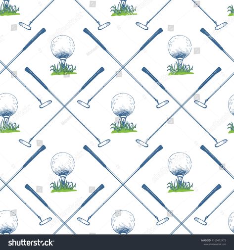 Golf Vector, Golf Logo Design, Golf Pattern, Ball Vector, Golf Images, Conversational Prints, Sketch Style, Golf T Shirts, Powerpoint Presentation Templates