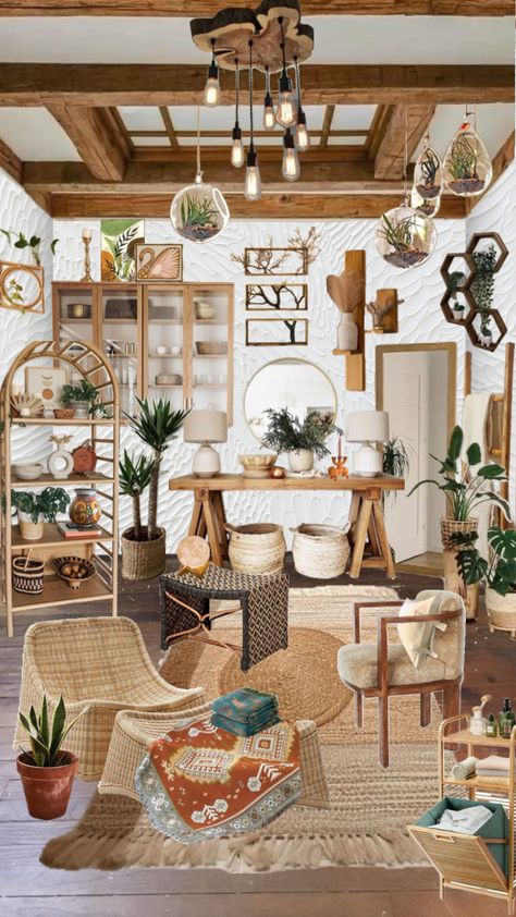 #room #roomdecor #interiordesign #dreamroom #boho #modernboho #brown #tan #beige #spring #wood #wooden #handmade #aesthetic #cute #shuffles Boho Chic Store Decor, Boho Store Interior, Boho Theme Boutique, Vintage Boho Shop Display, Bohemian Brown Shell, Cute Shuffles, Boho Store, Handmade Aesthetic, Boutique Interior Design