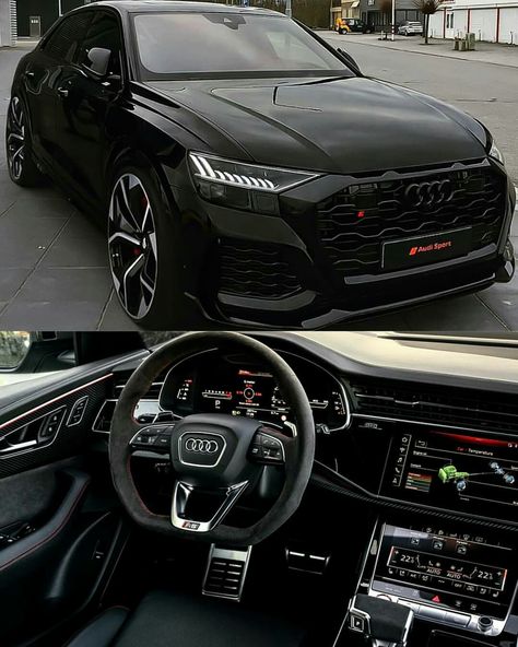 Audi Sq8 Black, Audi Suv Aesthetic, Audi Q8 Aesthetic, Audi Rsq8 Interior, Audi Rq8, Audi Qrs8, Sq8 Audi, Black Audi Q8, Audi Truck