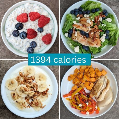 1400 Calorie Diet, 1400 Calorie Meal Plan, Competition Diet, 1500 Calorie Meal Plan, Full Day Of Eating, Day Of Eating, Low Carb Meal Plan, Calorie Meal Plan, Healthy Lifestyle Food