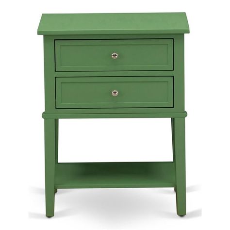 Green Accent Table, Mid Century Nightstand, Contemporary Nightstand, Small End Tables, Wooden Nightstand, Wooden Side Table, Wooden Drawers, Acrylic Table, Clover Green