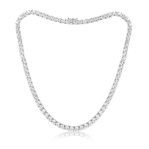 PRICES MAY VARY. AAAAA Sparkly Cubic Zirconia: Adorn yourself with brilliance and elegance wearing the Gemsme 5mm Tennis Necklace. Each stone is meticulously crafted and perfectly cut to achieve maximum sparkle and shine, giving you a stunning and luxurious look. Secure Double-Latch Box Closure: Our necklace is designed with a double-latch box closure, ensuring a secure and worry-free wearing experience. You can confidently show off your necklace without the fear of it slipping off or getting lo Love Sparkle, Classic Necklace, Cz Necklace, Tennis Necklace, The Fear, Stunning Necklace, Beautiful Gift Boxes, Cz Stone, Real Diamonds