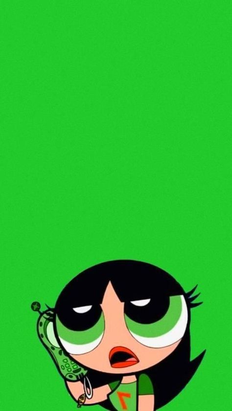 Powerpuff Girl, The Powerpuff, Green, Hair, Black