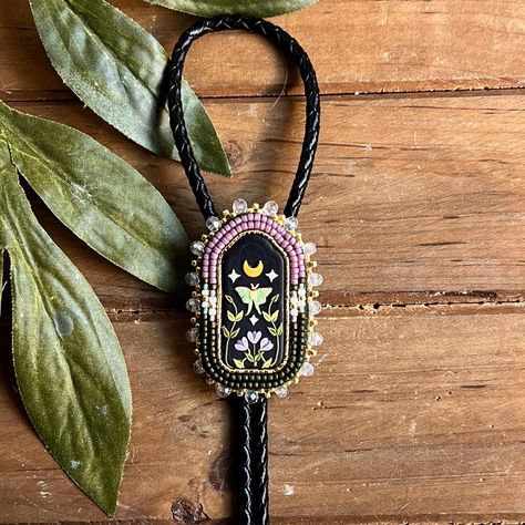 Zoe Rain (@clayandrain) • Instagram photos and videos Native Beadwork, Luna Moth, Bolo Tie, Polymer Clay Crafts, Clay Crafts, Moth, Bead Work, The One, Beading