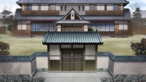 Japanese Mansion Anime, Anime Japanese House, Asian Mansion, Japanese Mansion, Mansion Aesthetic, Japanese Buildings, Casa Anime, Anime House, Episode Backgrounds