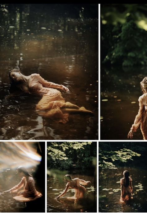 Lady Of The Lake Photoshoot, Lady In The Lake, Lake Portrait, Lake Photoshoot, Shooting Ideas, Water Shoot, Beach Inspo, Lake Photography, Lake Beach