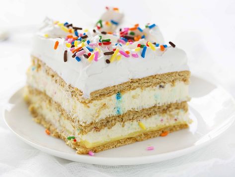 Seriously decadent treat... perfect for a special birthday celebration! #birthdaycake #birthdaycakelasagna #desserts #iambaker Lasagna Cake, Best Birthday Cake Recipe, I Am Baker, Vanilla Cake Mixes, Best Cake Recipes, Birthday Cake Recipe, Icebox Cake, Baking Blog, Cool Birthday Cakes