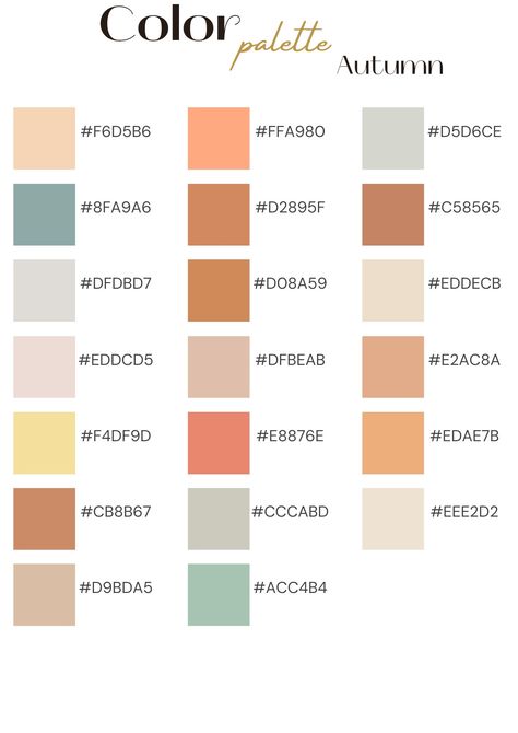 Colors For Google Calendar, Fall Hex Code Palette, Fall Google Calendar Hex Codes, Google Calendar Color Scheme Fall, Google Calander Colour Scheme, Apple Calendar Hex Codes, Hex Codes For Google Calendar, Fall Hex Codes, Google Calendar Hex Codes