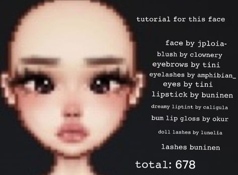 Everskies Tutorial, Everskies Face Tutorial, Everskies Face Ideas, Everskies Face Combo, Everskies Makeup, Ever Skies Outfits Game, Everskies Profile Layout Ideas Codes, Everskies Face, Everskies Profile