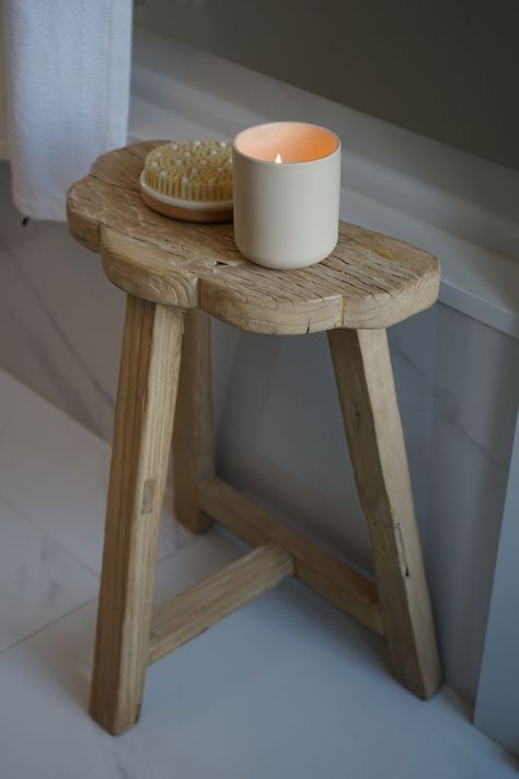 Bathroom Chair, Bathroom Stool, Maple Kitchen, Wooden Stool, Vintage Stool, Wood Stool, Home Goods Decor, Salvaged Wood, Wooden Stools