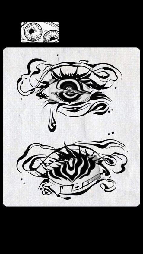 Blur Tattoos, Abstract Eye Tattoo, Distorted Tattoo, Wide Tattoo, Bleach Tattoo, Minimalistic Tattoo Ideas, Spiral Tattoos, Learn To Tattoo, Minimalistic Tattoo