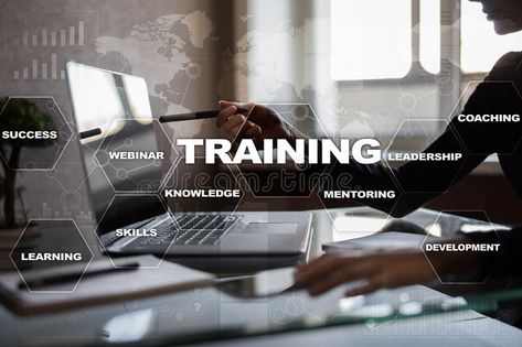 Training and development Professional growth. Internet and education concept. Tr , #Affiliate, #Professional, #development, #Training, #growth, #concept #ad Training And Development, Professional Growth, Free Webinar, Skills Development, Professional Development, Adobe Stock, Royalty Free Images, Free Images, Start Up