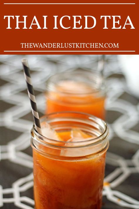 Taste Thailand in every sip! Our simple-to-make Thai Iced Tea recipe is the ultimate refreshment for enhancing your Thai dining experience. Healthy Thai Tea Recipe, Keto Thai Iced Tea, Iced Thai Milk Tea, Diy Thai Iced Tea, Thai Lemon Iced Tea, Iced Tea Drinks, Iced Tea Recipes, Thai Dishes, Cheese Cloth