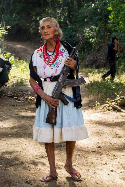 A Michoacan woman, prepared to protect her home from  members of a local cartel Female Vigilante, Justin Bieber Jokes, Funny Baby Images, American Funny Videos, Indian Funny, Funny Dresses, Best Funny Photos, Funny Dog Photos, Funny Pictures For Kids