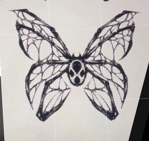 Spider Butterfly, Beginner Tattoos, Web Tattoo, Spider Tattoo, Tattoo Design Drawings, Piercing Tattoo, Butterfly Tattoo, Creature Art, Tattoo On