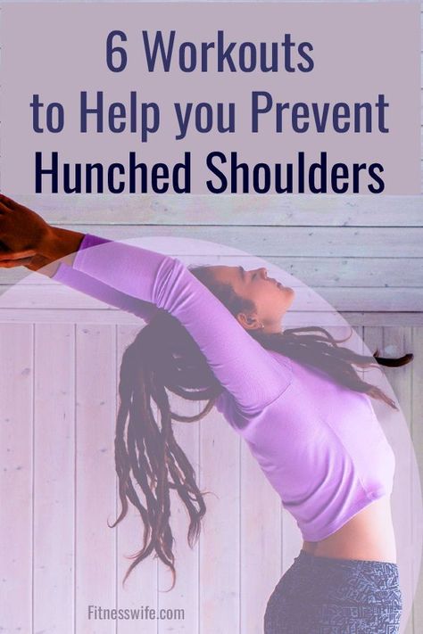 these 6 workouts can help you to prevent hunched shoulders. Check out these 6 exercises that will prevent hunched shoulders. Exercises For Hunched Shoulders, Hunched Shoulders, Posture Workout, Morning Workout At Home, Shoulder Workout Women, Dumbbell Workout At Home, Beginner Workout At Home, Rounded Shoulders, Full Body Workout At Home