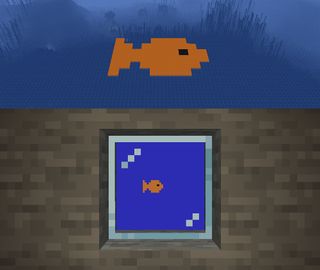 Minecraft Map Design, Minecraft Map Art Ideas, Minecraft Small Aquarium, Minecraft Fish Banner, Map Room Minecraft, Minecraft Map Room, Minecraft Map Art, Minecraft Aquarium, Minecraft Building Designs