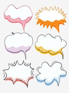 Explosion Clipart, Conversation Bubble, Cloud Bubble, Comic Speech Bubbles, Cloud Clipart, Box Clipart, خريطة ذهنية, Mind Map Design, Reka Bentuk Grafik