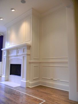 Wainscoting Ideas for Living Room | ... Mantel with Wainscoting and Crown Moulding transitional-living-room Wainscoting Nursery, Picture Frame Wainscoting, Custom Fireplace Mantels, Wainscoting Hallway, Wainscoting Ideas, Wainscoting Bedroom, Wainscoting Bathroom, Dining Room Wainscoting, Wainscoting Styles