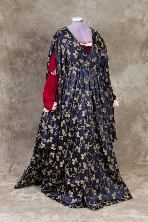 Historical Dresses Medieval, 15th Century Dress, Ren Faire Dress, 16th Century Clothing, Linen Gown, Wolf Hall, Outer Dress, Medieval Gown, German Dress