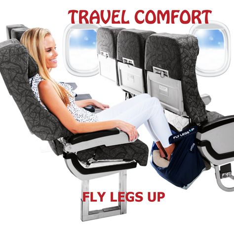 Fly Legs Up is a take-along footrest that easily and harmlessly attaches to the tray table, creating a comfortable hammock for your legs and feet. And it can be used to create a comfy bed for children, Best Airplane, Inflatable Pillow, Large Pillow, Packing Kids, Small Pillow, Leg Rest, Long Haul Flight, Travel Comfort, Comfy Bed