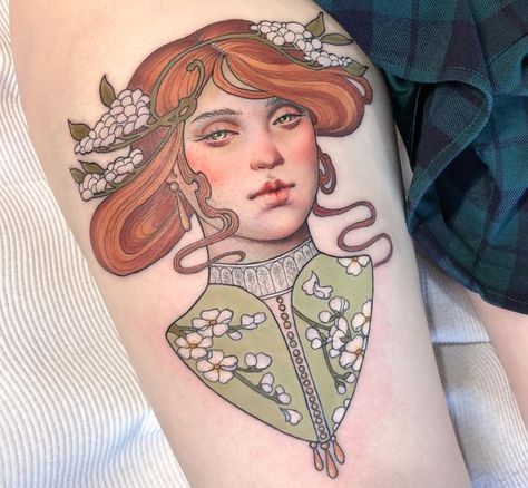 Hannah Flowers Tattoo, Hannah Flowers, Flowers Tattoo, Flower Tattoos, Portrait Tattoo, Art Tattoo, Female Sketch, Flash, Tattoos