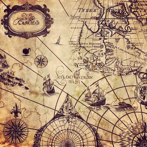 nautical maps Stary Papier, Pirate Treasure Maps, Pirate Tattoo, Navi A Vela, Map Tattoos, Geniale Tattoos, Pirate Treasure, Map Globe, Treasure Maps