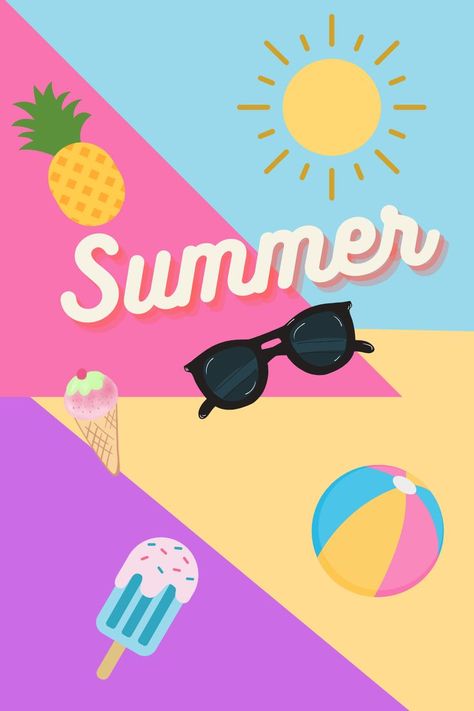 Summer is comming up, so I thought it'd be fun to make a poster! Summer Poster Ideas, Holiday Poster Ideas, Widgets Summer, Summer Newsletter, Summer Xmas, Holiday Poster Design, Summer Posters, Summer Slogans, Make A Poster