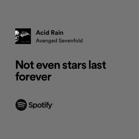 A7x Lyrics, Avenged Sevenfold Quotes, A7x Logo, Avenged Sevenfold Tattoo, Avenged Sevenfold Lyrics, Warped Reality, Spotify Quotes, Relatable Lyrics, Metal Songs