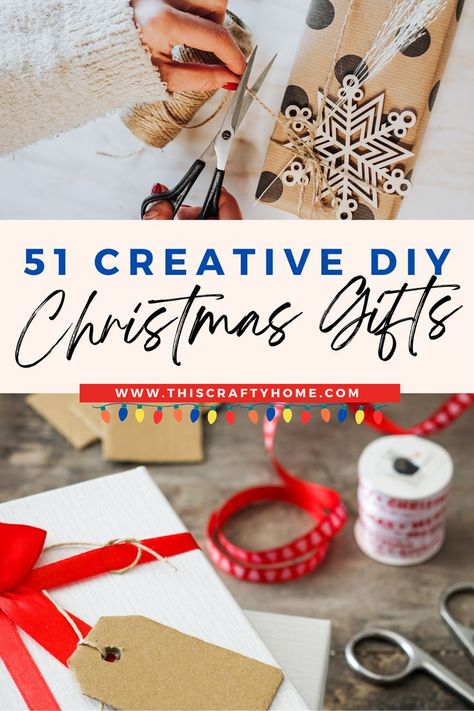 Christmas time is here again and if you are anything like me you are looking for ways to make inexpensive, creative DIY Christmas gifts! This list features some really awesome unique DIY Christmas gifts for all the special people in your life! Diy Thoughtful Christmas Gifts, Diy Decor Gifts, Unique Diy Christmas Gifts, Last Minute Christmas Gifts Diy, Creative Diy Christmas Gifts, Inexpensive Diy Christmas Gifts, Unique Christmas Gifts Diy, Unique Christmas Gift Ideas, Easy Diy Christmas Gifts