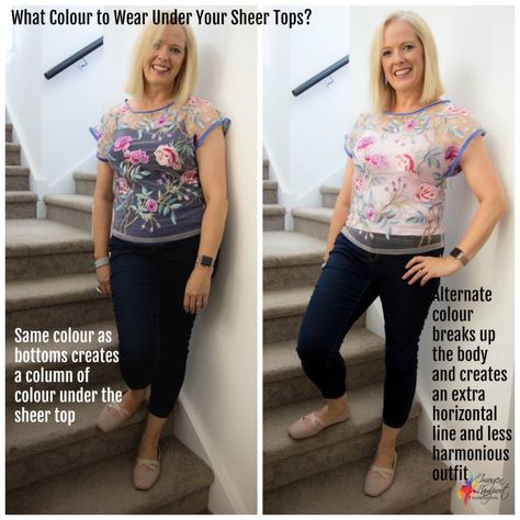 What You Need to Know About Wearing Sheer Garments to Have Sheer Style - Inside Out Style How To Wear A Sheer Top, How To Wear Sheer Tops Outfit Ideas, How To Layer Tops, Sheer Lace Top Outfit, Sheer Blouse Outfit, Sheer Shirt Outfits, Sheer Top Outfit, Sheer White Shirt, Hollywood Starlet