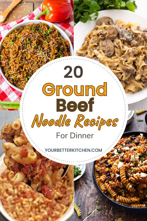 Easy Ground Beef Noodle Recipes, Ground Beef Roman Noodle Recipes, Ground Beef Recipes With Noodles, Recipes With Ground Beef And Noodles, Noodle Ground Beef Recipes, Ground Beef Noodles Recipes Easy Dinners, One Pot Ground Beef Meals, Ground Beef Ramen Noodle Recipes Easy, Ground Beef Recipes With Pasta