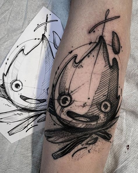 Hayao Miyazaki Tattoo, Miyazaki Tattoo, Tattoo Unique, Dragon Wallpaper, Dragon Wallpaper Iphone, Ghibli Tattoo, Black Tattoo, Digital Art Anime, Anime Tattoos