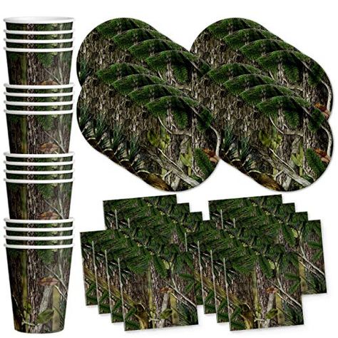 Birthday Galore Hunter Tree Camo Party Supplies Set Plate... Duck Dynasty Party, Camo Birthday Party, Hunting Birthday Party, Camo Birthday, Camo Party, Hunting Birthday, Duck Dynasty, Kids Party Supplies, Party Tableware