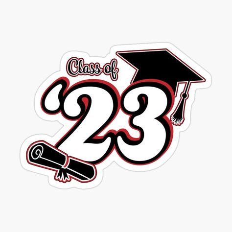 Graduation Stickers 2023, Class Of 2023 Logo, Class Of 2023 Sticker, Chanel Stickers, Promo 2023, Graduation Cap And Diploma, ملصق تحفيزي, Cap And Diploma, Senior Posters