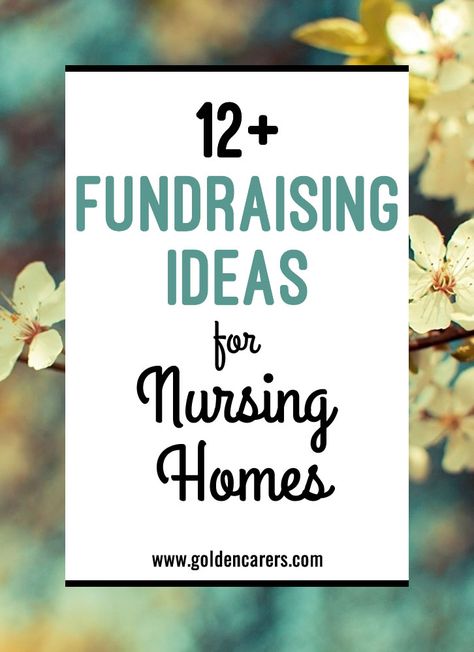 Fundraising can be fun and profitable with a little enthusiasm and ingenuity! This article focuses on DIY fundraising activities to increase the budget at your nursing home. Activities Director, Charity Work Ideas, Nursing Home Activities, Fun Fundraisers, Fundraising Activities, Elderly Activities, Neonatal Nurse, Activity Director, Fundraising Tips