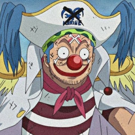 Captain Buggy One Piece, Buggy Pfp, Buggy The Clown Icon, Buggy Manga, Buggy Icon, Captain Buggy, Buggy One Piece, Clowns Funny, One Piece Crew