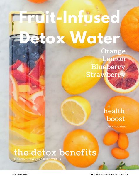 Berry Infused Water, Fruit Detox, Blueberry Orange, Detox Water Recipe, Diets For Men, Lemon Detox, Health Articles Wellness, Infused Water Recipes, Detox Water Recipes