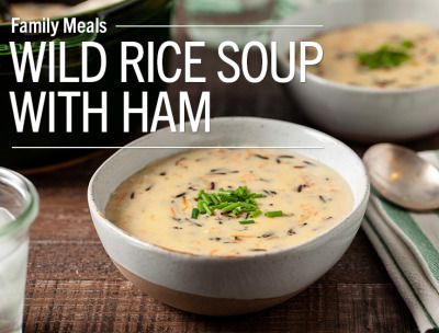 Byerlys Wild Rice Soup Recipe, Ham Soup Recipes, Soup With Ham, Wild Rice Soup Recipes, Chicken Wild Rice Soup, Cooking Wild Rice, Chicken Tikka Masala Recipes, Rice Soup Recipes, Ham Soup