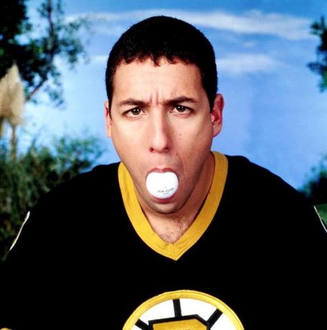 Adam Sandler in Happy Gilmore (1996). Adam Sandler Pfp, Young Adam Sandler, Adam Sandler Collage, Adam Sandler Movie Posters, Adam Sandler Just Go With It, Adam Sandler Happy Gilmore, Movies With Adam Sandler, Sterniolo Triplets, Happy Gilmore