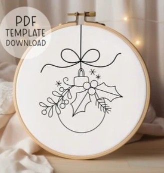 Vintage Christmas Embroidery Patterns Free Printable, Christmas Embroidery Patterns Free Xmas, Christmas Hand Embroidery Patterns Free Printable, Christmas Embroidery Patterns Free, Embroidery Templates Free Printable, Free Christmas Embroidery Patterns, Hand Embroidery Patterns Free Printable, Tartan Christmas Decorations, Christmas Hand Embroidery