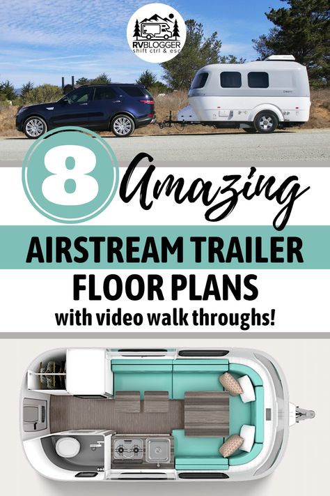 Trailer Floor Plans, Rv Videos, Airstream Living, Mini Caravan, Airstream Flying Cloud, Rv Floor Plans, Camper Interior Design, Airstream Remodel, Airstream Trailer