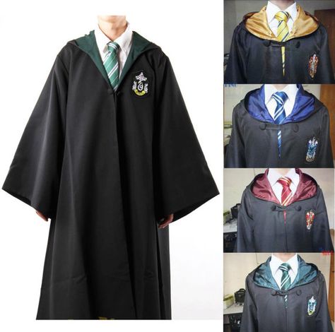 Gryffindor / Slytherin / Hufflepuff / Ravenclaw Robe Harry Potter Adult and Kids Robe Cloak Gryffindor Slytherin Hufflepuff Ravenclaw, Gryffindor Slytherin, Harry Potter Cosplay, Ravenclaw, Cloak, Cosplay Costumes, Cape, Harry Potter