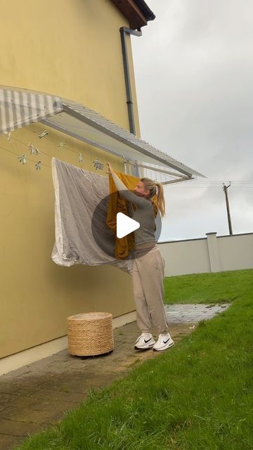 101K views · 1.6K likes | OUTDOOR WASHING LINE | IRELAND on Instagram: "There’s only one thing that’s predictable in Ireland and that is the unpredictable weather!🌦️❄️☀️

Keep your laundry protected from the outdoor elements with a Clothesline Canopy! For more information, visit us online at www.clotheslinecanopy.com or send us a message☘️

#clotheslinecanopy #irishweather #laundrysolutions" Clothes Lines Ideas Outdoor, Outdoor Washing Lines, Outdoor Clothes Lines, Laundry Lines, Laundry Solutions, Concrete Diy Projects, Gardening Outfit, Washing Line, Concrete Diy