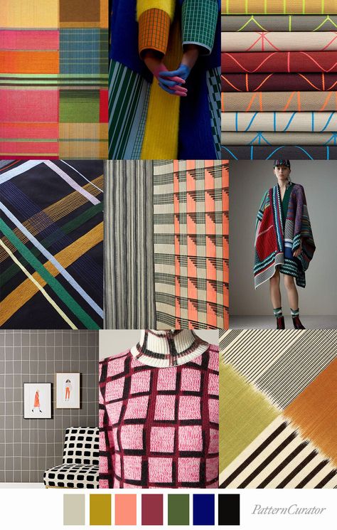 Pattern Curator, Print And Pattern, Fashion Trend Forecast, Color Forecasting, Check Shirts, Color Trends Fashion, Mood Board Fashion, Print Trends, Trend Forecasting