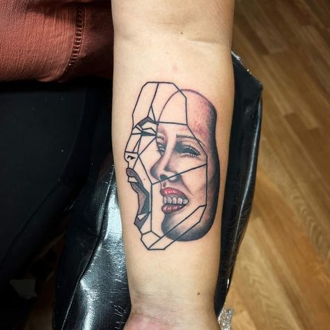 Line Work, Abstract Lines, Tattoos And Piercings, Skull Tattoo, Geometric Tattoo, Portrait Tattoo, Piercings, Tattoos, Pins