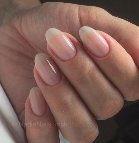 Blush is a sheer nude that is perfect for the client who wants to go natural.  It also is the ideal base for a french where the wearer does not want a pink tone nail bed (use Delicate for that client). Award Winning Gel Polish!  This incredible 100% pure colored gel is created by Akzentz amazing team of chemists to be completely solvent free, long lasting and easily applied!  This unique formula provides numerous benefits: Easy Application - The Natural Wedding Manicure, Natural Sheer Nails, Pretty Natural Nails Aesthetic, Perfect Natural Nails, Sheer French Nails, No Nail Polish Nails, Natural Nails Manicure Design, Bridal Nails Natural, Natural Nail Aesthetic