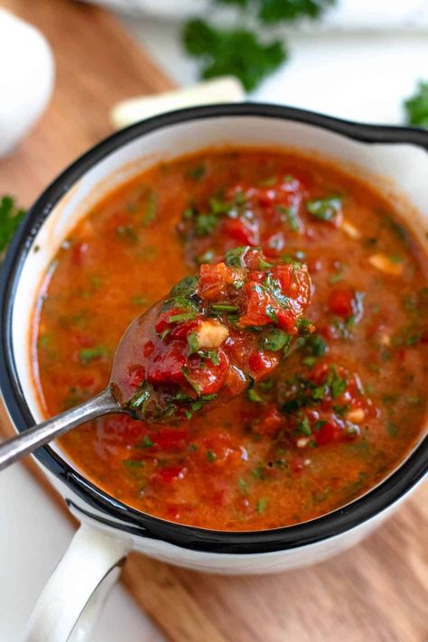 In this Red Chimichurri Sauce Recipe (or Chimichurri Rojo), we use the base of a typical chimichurri and add some fun extra elements to make it red! Flavored with roasted bell peppers and paprika, you are going to love the fun flavors this recipe brings to dinner. Red Chimichurri Sauce, Red Chimichurri, Bell Pepper Sauce, Roasted Bell Peppers, Chimichurri Sauce Recipe, South American Recipes, Chimichurri Recipe, Beef Empanadas, American Recipes