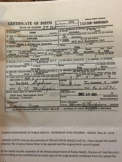 An original birth certificate was issued near the time of birth and here it is. After adoption an amended birth certificate is issue. Birth Certificate Form, Fake Birth Certificate, Normal Birth, Birth Certificate, Genealogy, Adoption, Birthday Party, Collage, The Originals